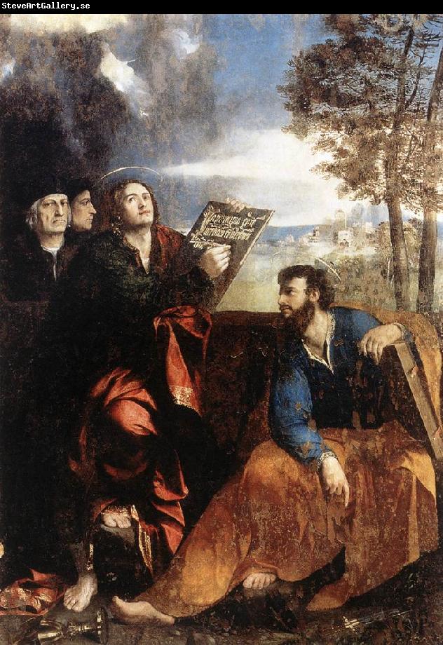 DOSSI, Dosso Sts John and Bartholomew with Donors ds